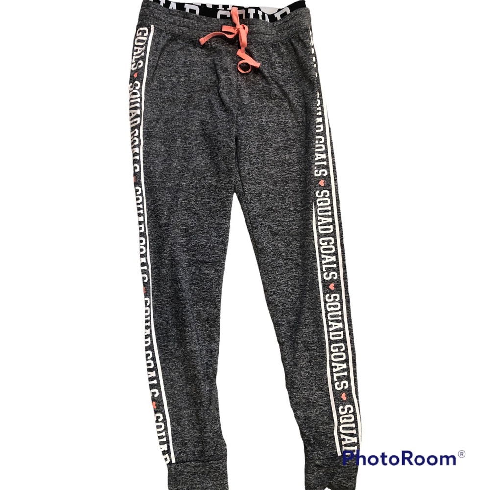 lounge pants "squad goals"  size S-pre owned